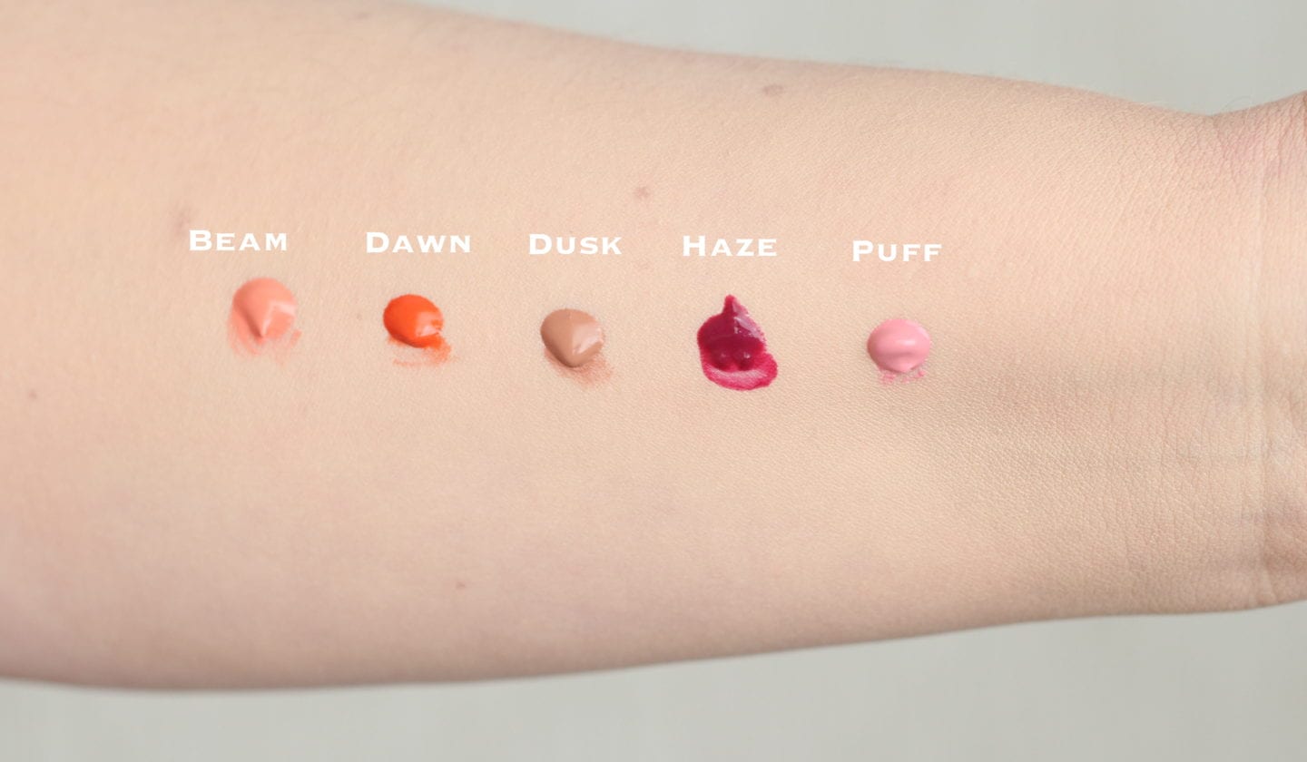 Glossier Cloud Paints - swatches