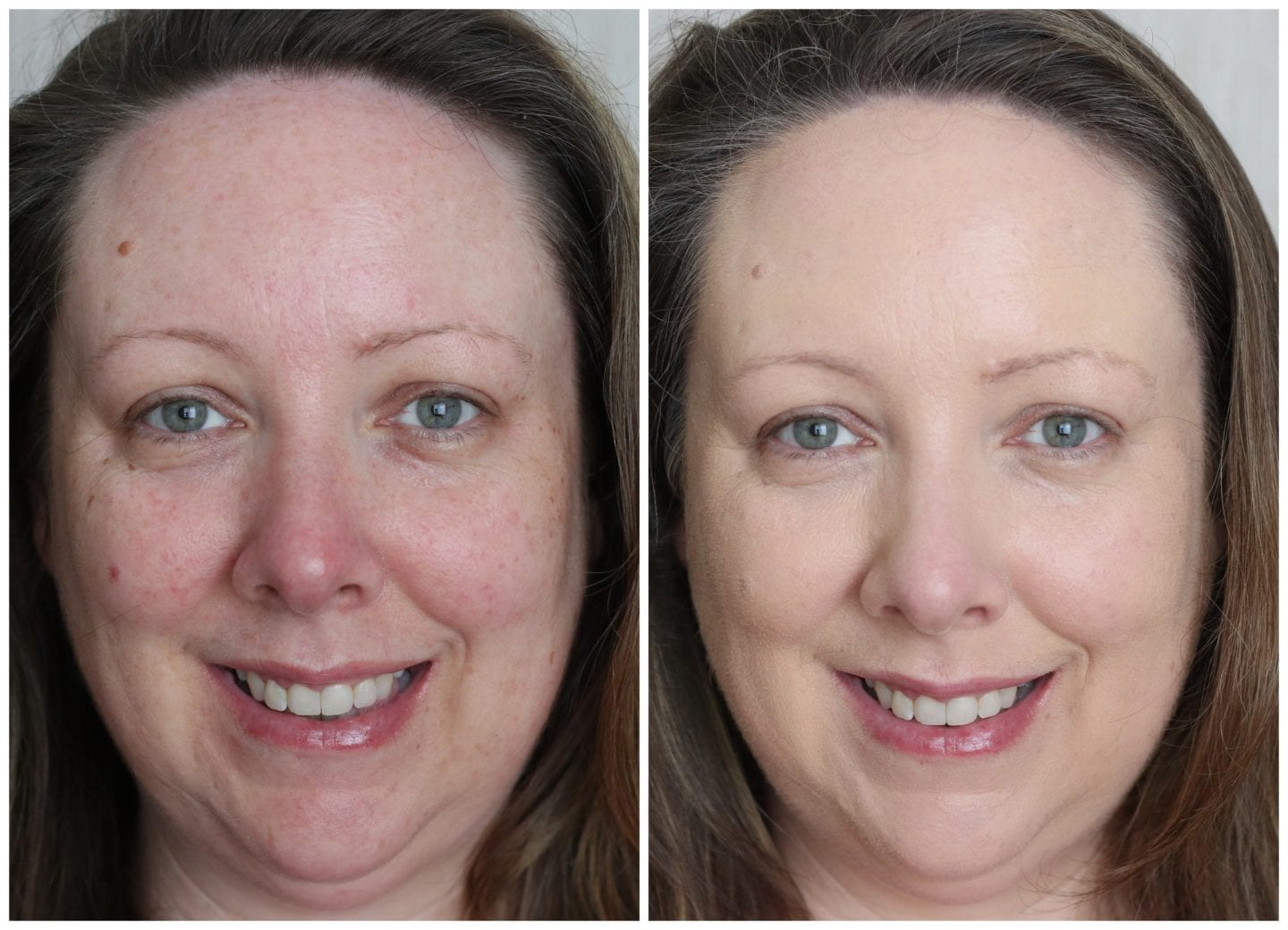 Nars Natural Radiant Longwear Foundation Deauville Before & after
