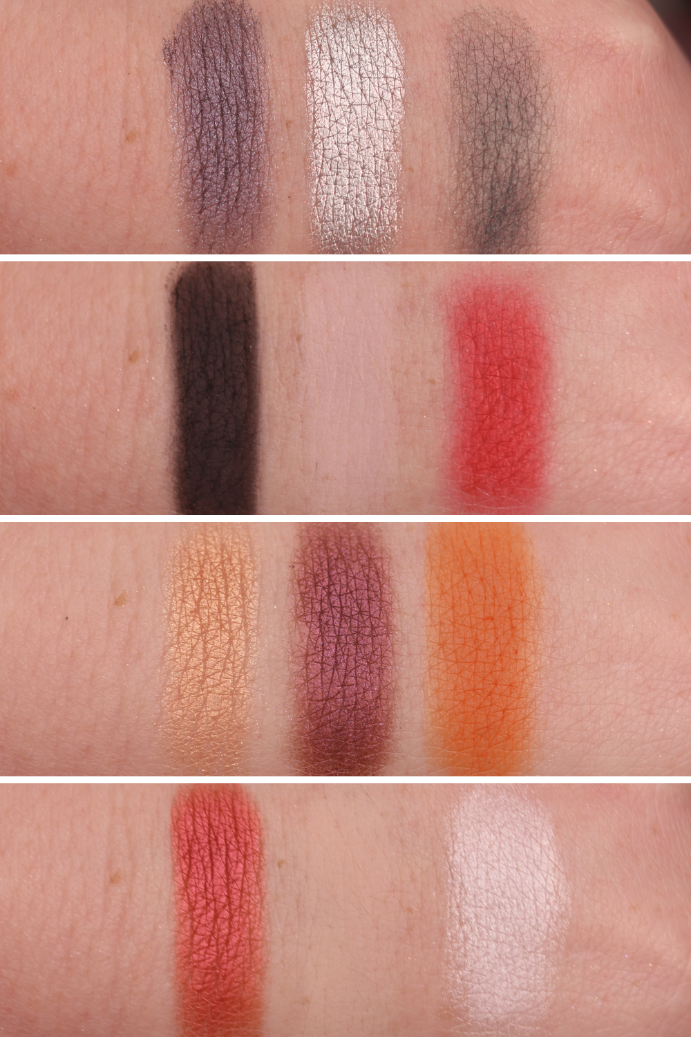 Love at First Sight palette Freedom to be swatches